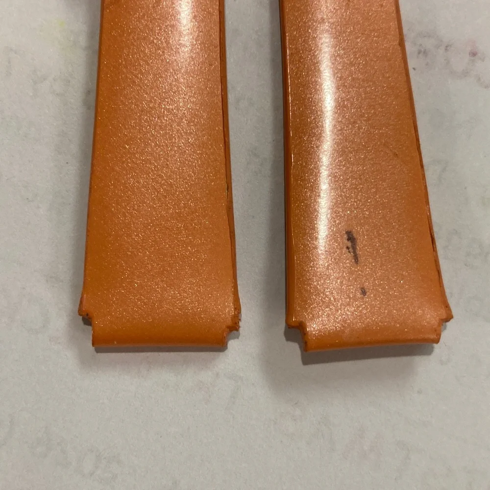 TechnoMarine watch strap, calfskin, 13R, pinkish orange color